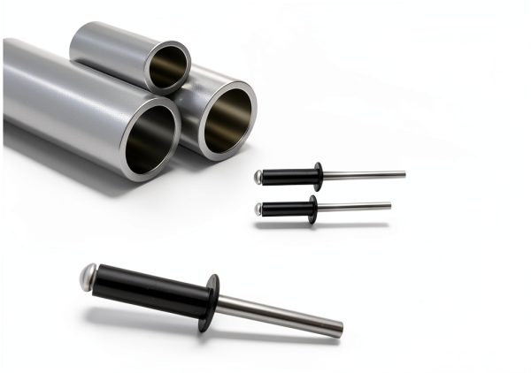 190pcs Black 1/8-1/2 Inches Aluminum Blind Rivets, 3.2-12.7 mm Pop Rivets, Aluminum Grip and Steel Mandrel-4