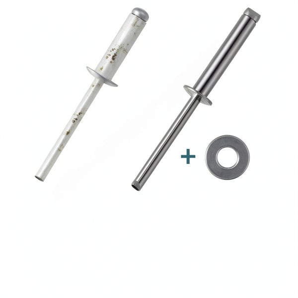 450Pcs 304 Stainless Steel Pop Rivets with Washers Assortment Kit,1/8" 3/16" 1/4" Assorted Blind Rivets 8 SAE Sizes,DIY/Home/Automotive Repairs-3