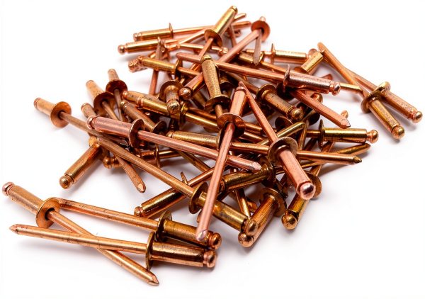 Metal Magery 100 Copper Pop Rivets 1/8 Diameter Copper Mandrel Blind Rivets Dome Head 4-4 (1/8"Diameter x 1/4" Grip Range) Qty 100-1