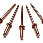 Metal Magery 100 Copper Pop Rivets 1/8 Diameter Copper Mandrel Blind Rivets Dome Head 4-4 (1/8"Diameter x 1/4" Grip Range) Qty 100-0