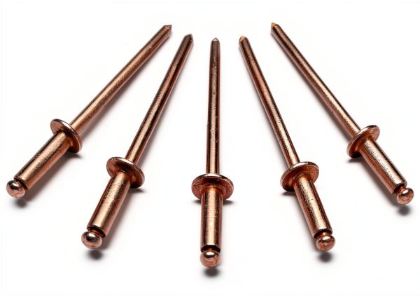 Metal Magery 100 Copper Pop Rivets 1/8 Diameter Copper Mandrel Blind Rivets Dome Head 4-4 (1/8"Diameter x 1/4" Grip Range) Qty 100-0