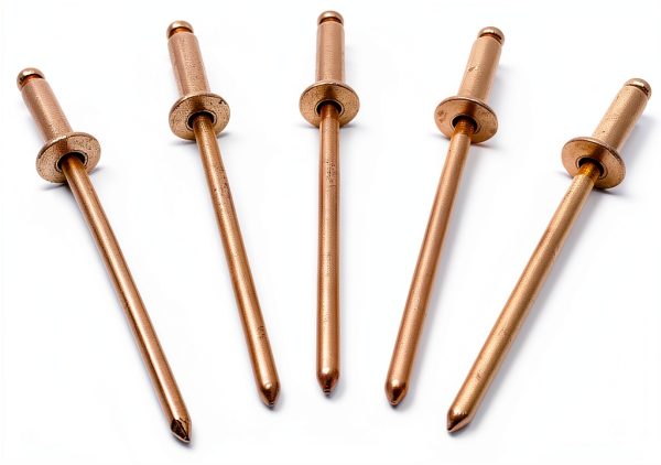 Metal Magery 100 Copper Pop Rivets 1/8 Diameter Copper Mandrel Blind Rivets Dome Head 4-4 (1/8"Diameter x 1/4" Grip Range) Qty 100-2