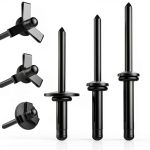 60Pcs Tri-Fold Rivets, Tri Grip Aluminum Pop Blind Rivets with Waterproof O Rings for Industries Automobiles Kayak Sailboat & Furniture 3 Sizes (3/16'' x 5/8'', 3/16'' x 4/5'', 3/16" x 1")-0