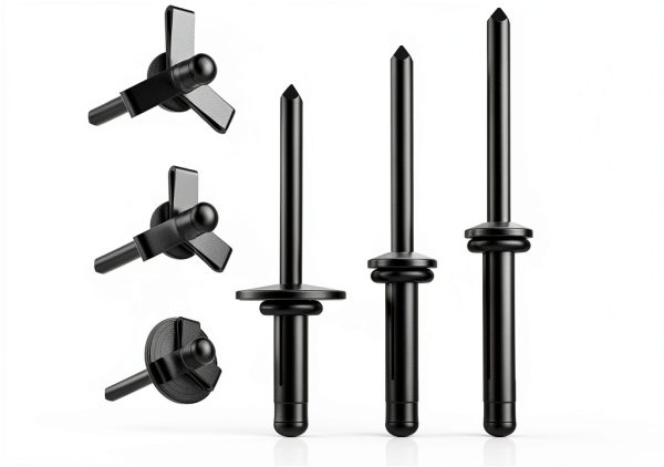 60Pcs Tri-Fold Rivets, Tri Grip Aluminum Pop Blind Rivets with Waterproof O Rings for Industries Automobiles Kayak Sailboat & Furniture 3 Sizes (3/16'' x 5/8'', 3/16'' x 4/5'', 3/16" x 1")-0