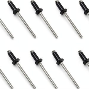 Aluminum Blind Rivets Maozaa 100pcs 1/8" x 1/4" Pop Rivets Black-0