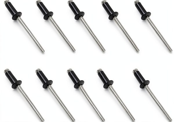 Aluminum Blind Rivets Maozaa 100pcs 1/8" x 1/4" Pop Rivets Black-0